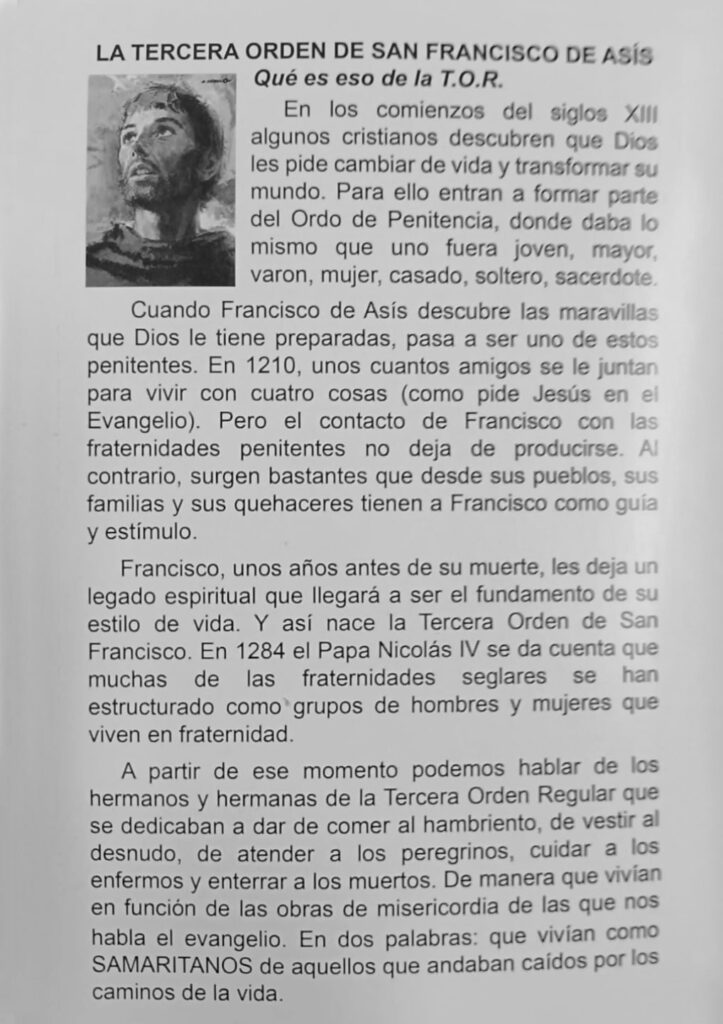 Folleto Franciscanos TOR-3